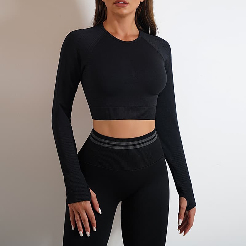 Top Deportivo Seamless Manga Larga AURA Flow vista alternativa